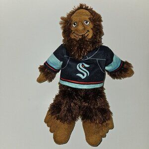 Seattle Kraken Tee Bigfoot Plush 9" Stuffed Animal House Hockey Sasquatch NHL